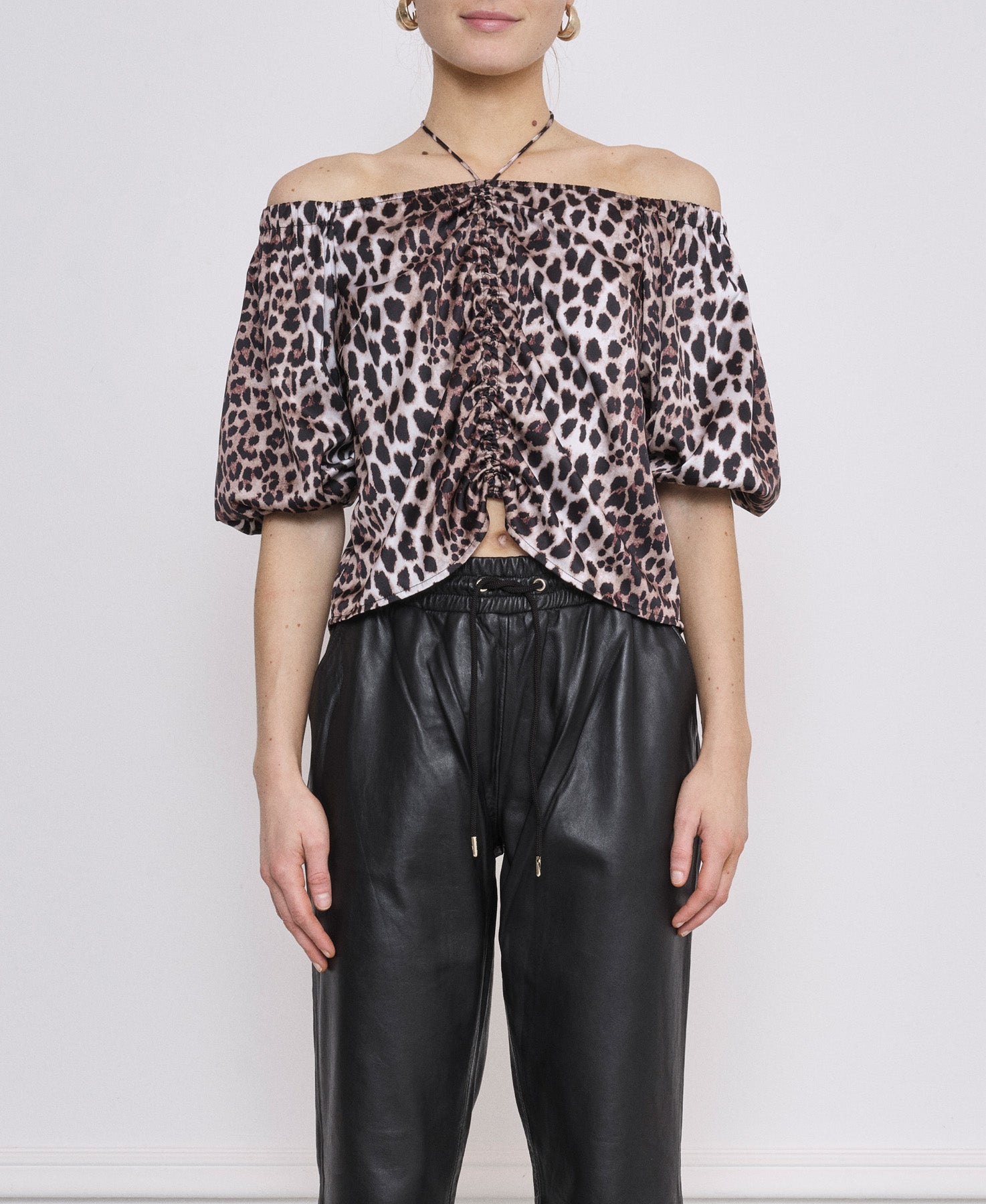 Notes du Nord Hayes Recycled Blouse Bluse 980 Leopard