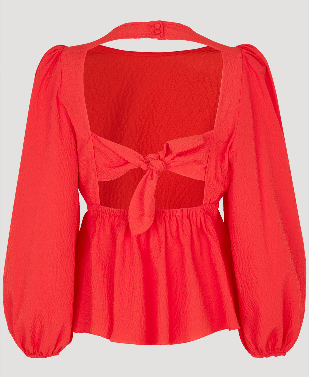 Notes du Nord Carrie LS Bow Blouse Bluse 215 Papaya